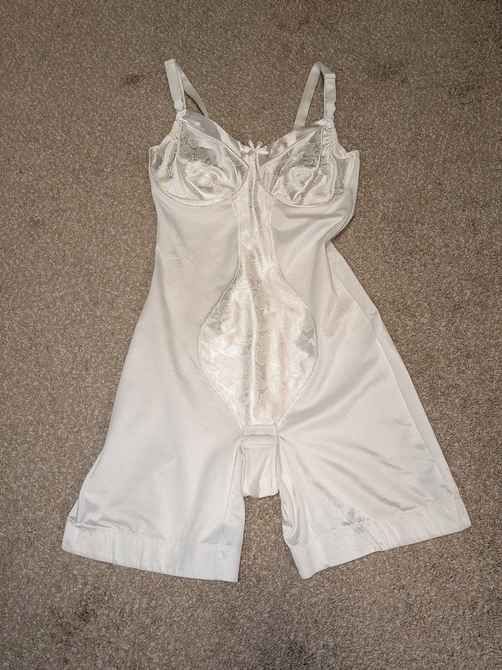 Women's Ivory Lace-Trim Corsolette